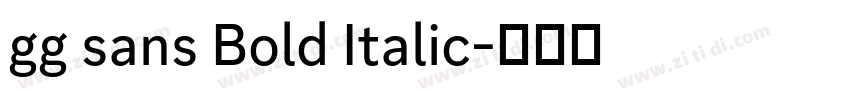gg sans Bold Italic字体转换